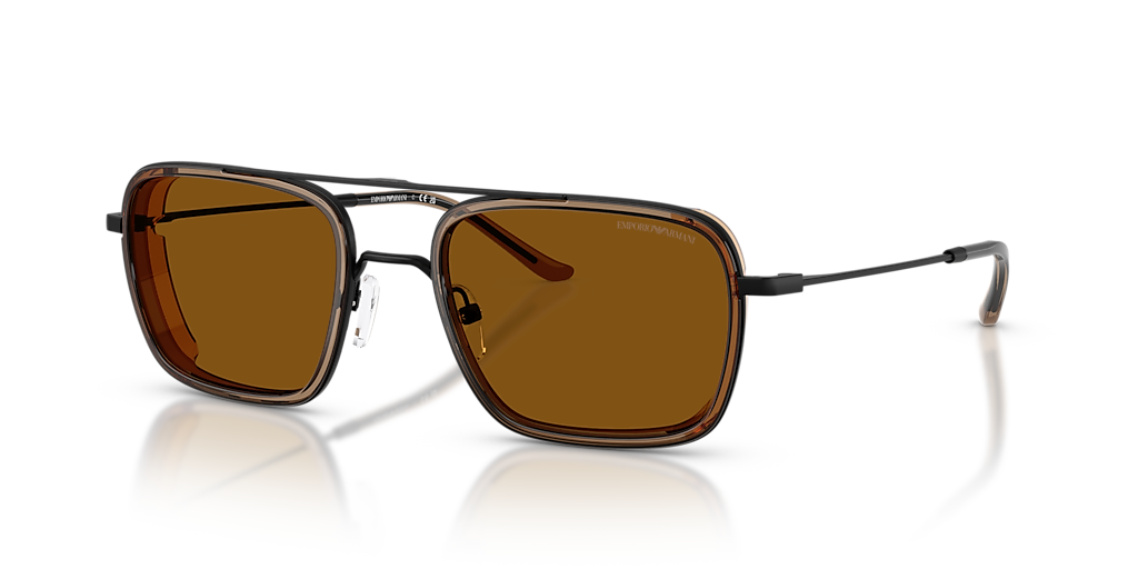Emporio Armani EA2162 XL (54 - 21) with Brown lenses and Black