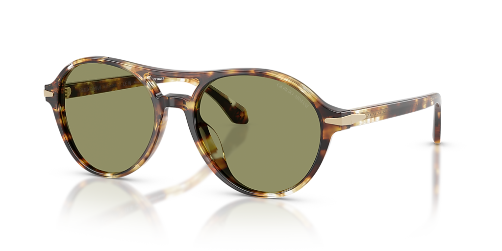 Giorgio Armani AR8236U M (55 - 18) with Green lenses and Tortoise