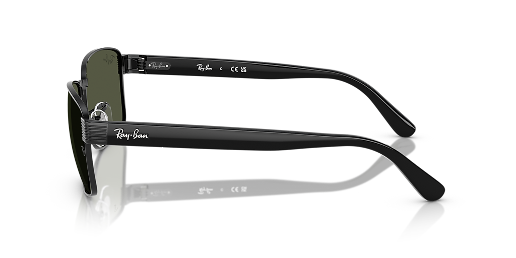 Ray-Ban RB3750 XL (59 - 18) with Green lenses and Black frame