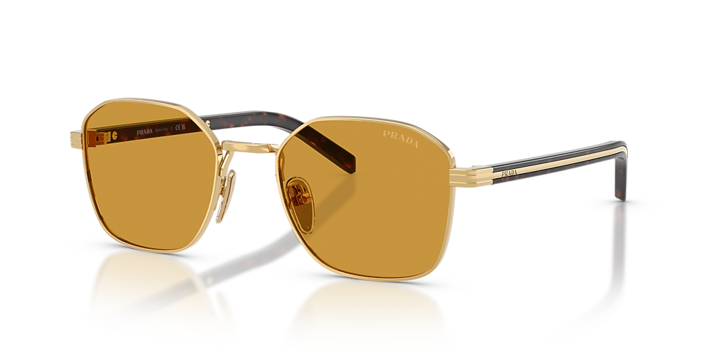 Prada PR C50S S (53 - 20) with Brown lenses and Gold frame