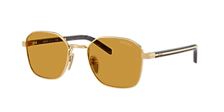 Prada PR A51S XL (58 - 17) with Brown lenses and Gold frame