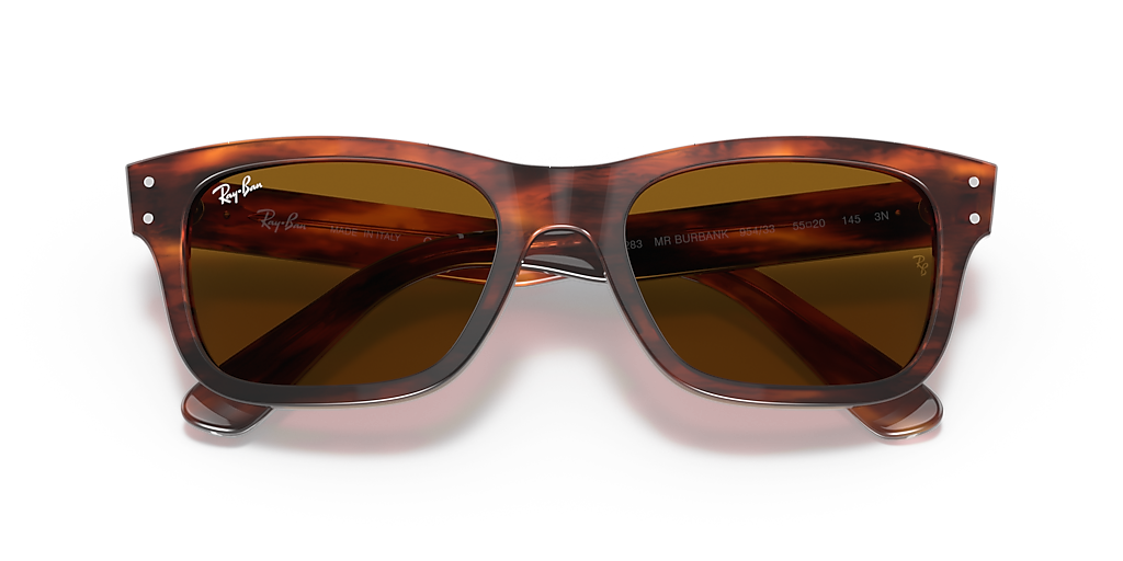 Ray-Ban RB2283 Burbank M (52 - 20) with Brown lenses and