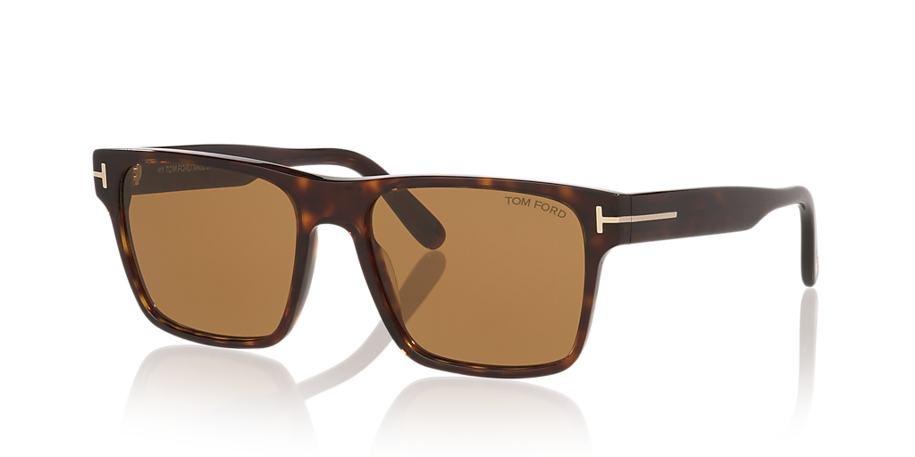 Tom Ford Calder XXL (55 - 17) with Brown lenses and Tortoise frame
