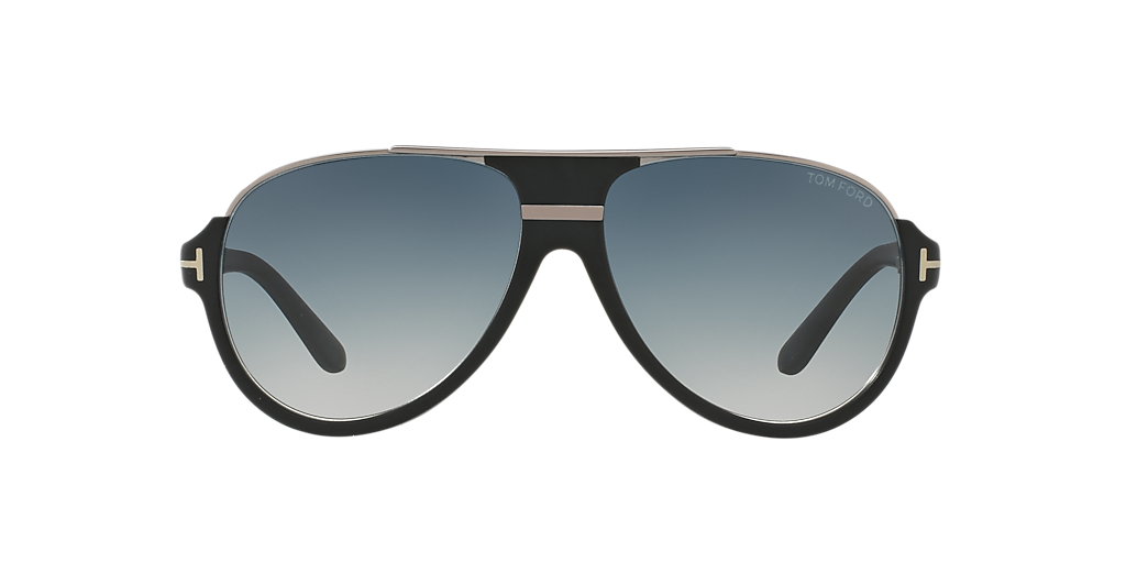 TOM FORD Ft0334 Dimitry Black Matte - Men Luxury Sunglasses, Blue Gradient Lens