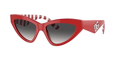 Dolce&Gabbana DG4439 55 Dark Grey & Black Sunglasses | Sunglass 
