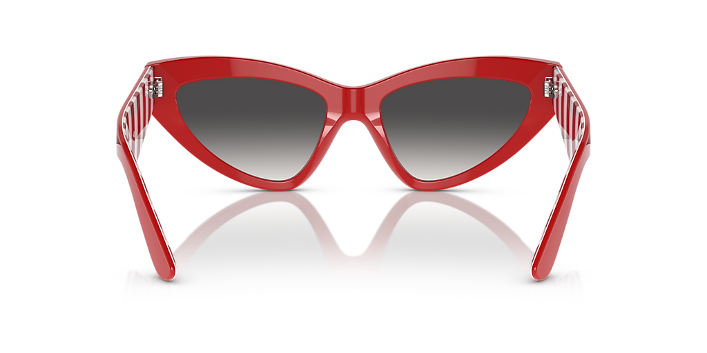 DOLCE&GABBANA DG4439 Red - Women Luxury Sunglasses, Grey Gradient Lens