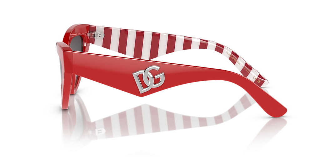 DOLCE&GABBANA DG4439 Red - Women Luxury Sunglasses, Grey Gradient Lens