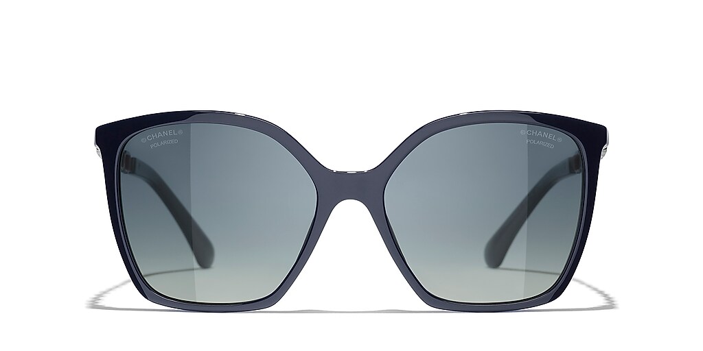 Chanel Square Sunglasses CH5546Q XL (57 - 17) met Blauw