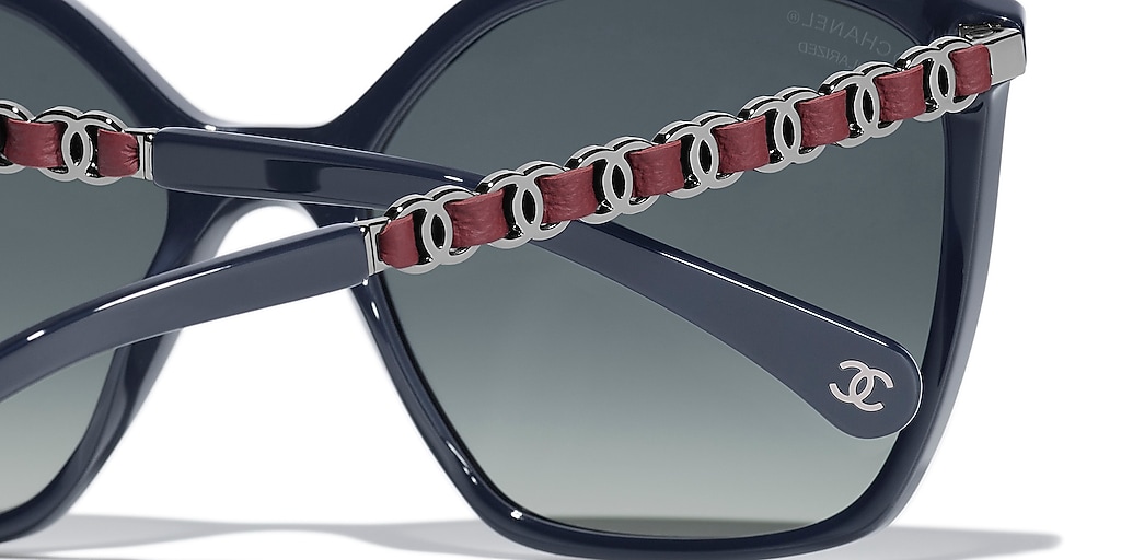Chanel Square Sunglasses CH5546Q XL (57 - 17) with Blue