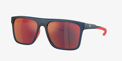Scuderia Ferrari FZ6006 58 Mirror Red Blue & Opal Blue Sunglasses 