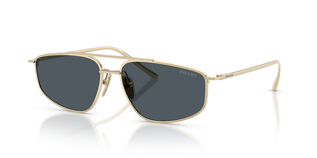 Prada PR C51S XL (58 - 15) with Grey lenses and Gold frame