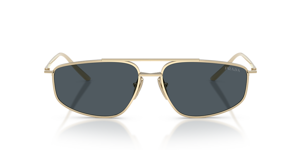 Prada PR C51S XL (58 - 15) with Grey lenses and Gold frame
