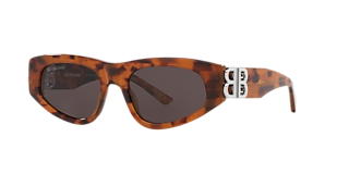 Balenciaga BB0289S XXL (71 - 16) with Yellow lenses and Brown