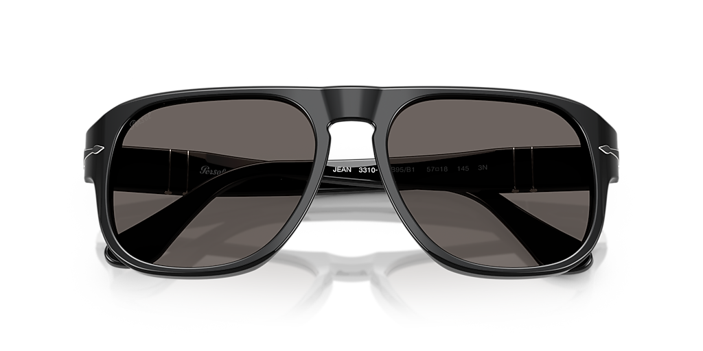 Persol PO3310S - Black Arrow L (57 - 18) with Grey lenses and
