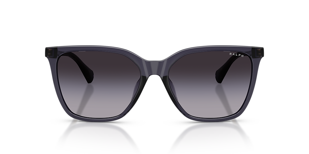 RALPH RA5328U Shiny Transparent Violet - Women Sunglasses, Grey Gradient Violet Lens