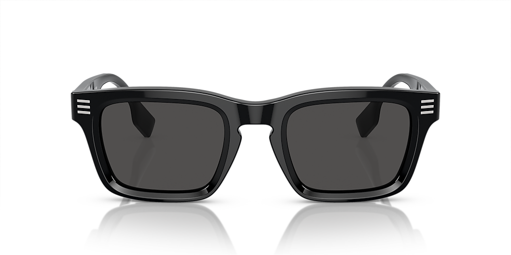 BURBERRY BE4403F Black - Men Luxury Sunglasses, Dark Grey Lens