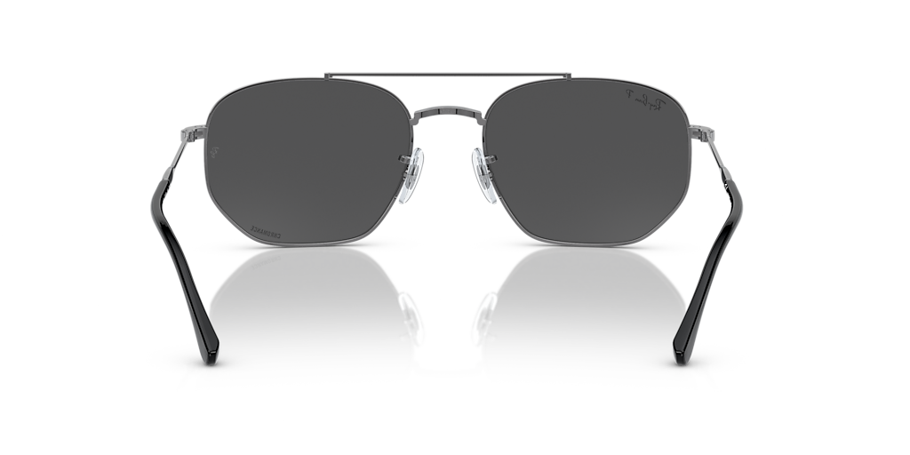 RAY-BAN RB3707 Gunmetal - Unisex Sunglasses, Grey Lens