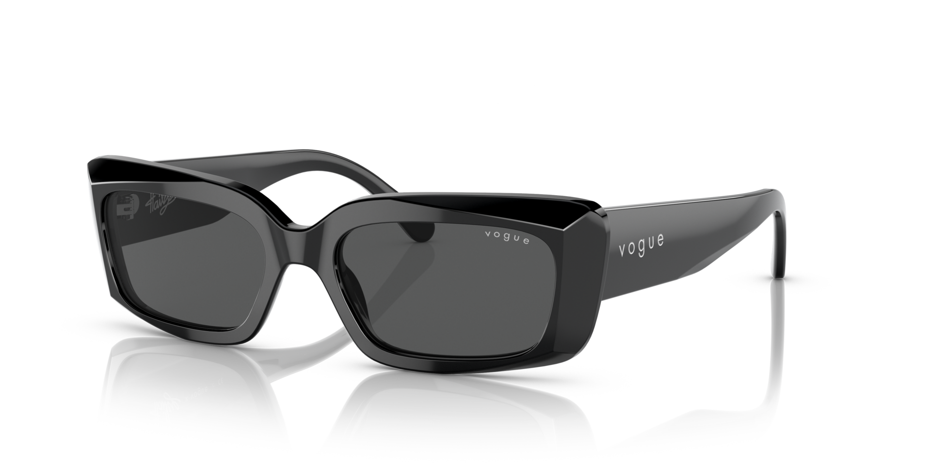 Vogue Black Studded Women\'s Sunglasses Amazon.com: Vogue Eyewear Women main image 3
