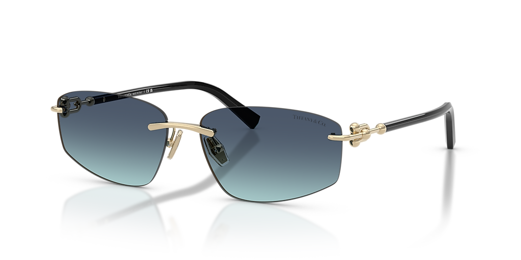 Tiffany & Co. TF3114 L (59 - 15) with Blue lenses and Gold frame