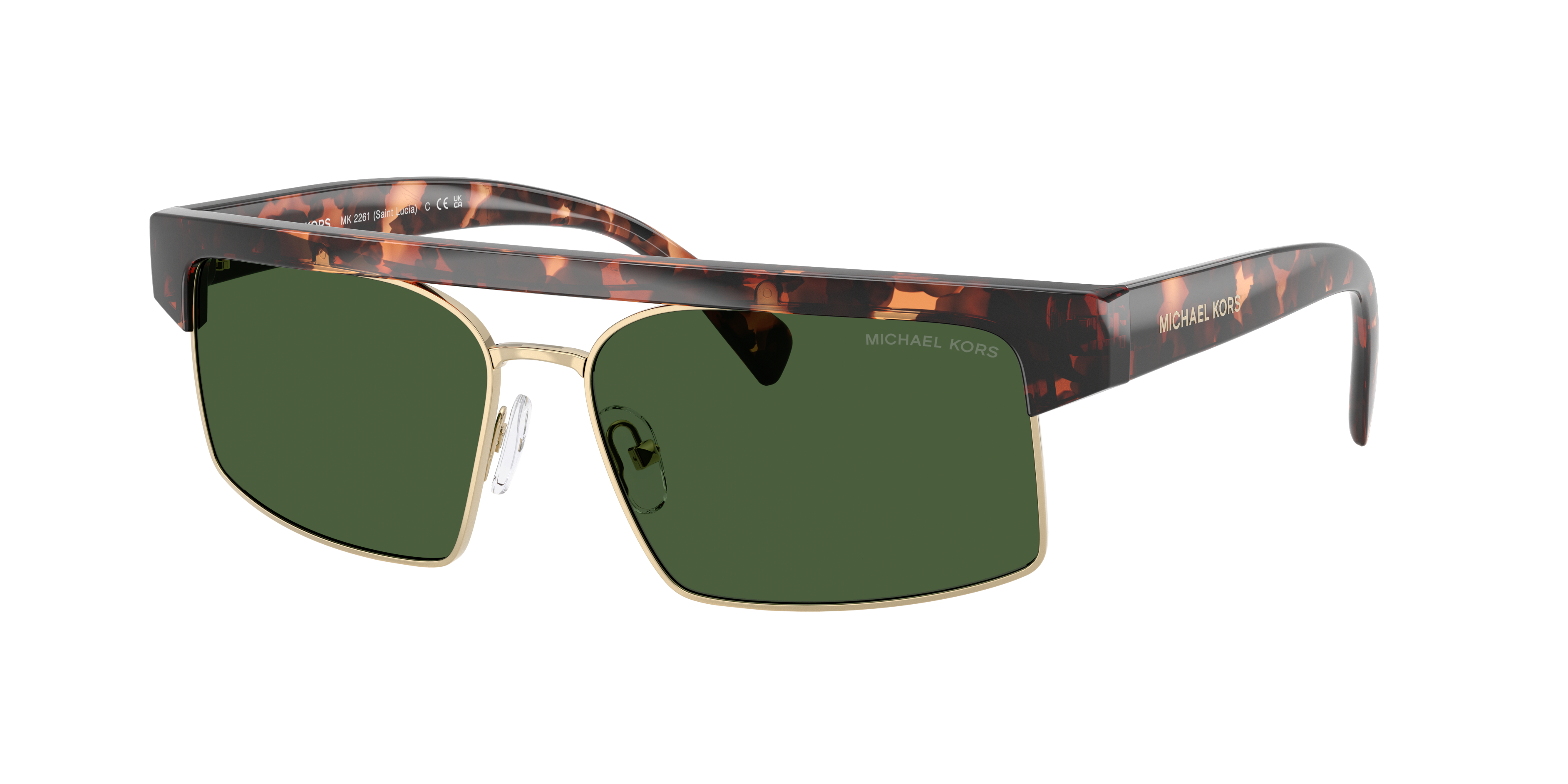 Michael Kors MK2261 Saint Lucia XL (59 - 15) with Green lenses and