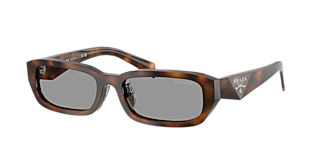 Prada PR 17YS L (49 - 22) with Green lenses and Transparent