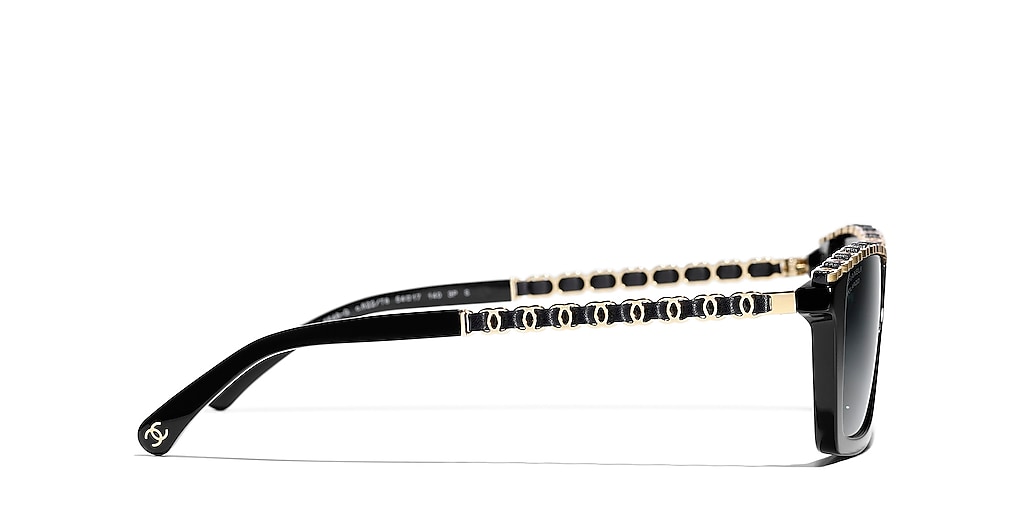 CHANEL シャネル Logo ロゴ レクタングル サングラス CH5548Q Chanel Square Sunglasses CH5546Q XL (57 - 17) with Blue