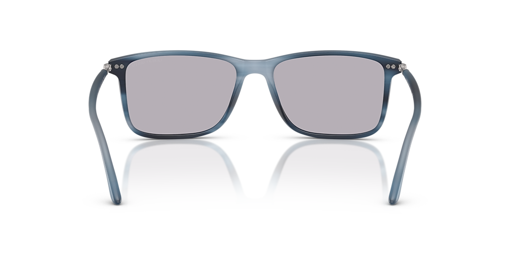 GIORGIO ARMANI AR8218 Matte Striped Blue - Men Sunglasses, Photo Grey Lens