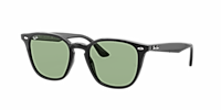 Ray-Ban RB4258 L (52 - 20) with Green lenses and Black frame