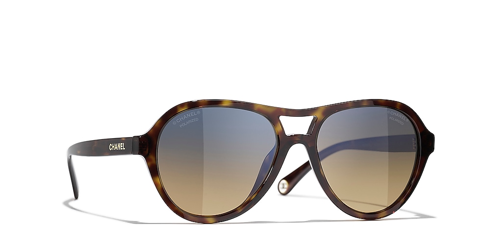 Chanel Pilot Sunglasses CH5552U L (57 - 17) with Brown