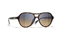 Chanel Pilot Sunglasses CH5552U M (55 - 17) with Brown
