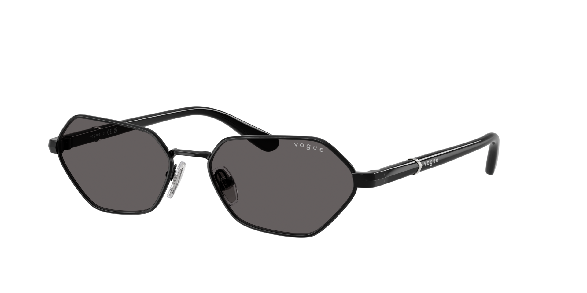 Vogue Eyewear Woman Sunglass VO4349S -  Frame color: Black, Lens color: Black Smoke