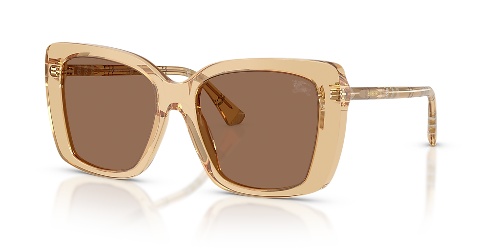 Burberry BE4456 M (54 - 18) with Brown lenses and Beige frame