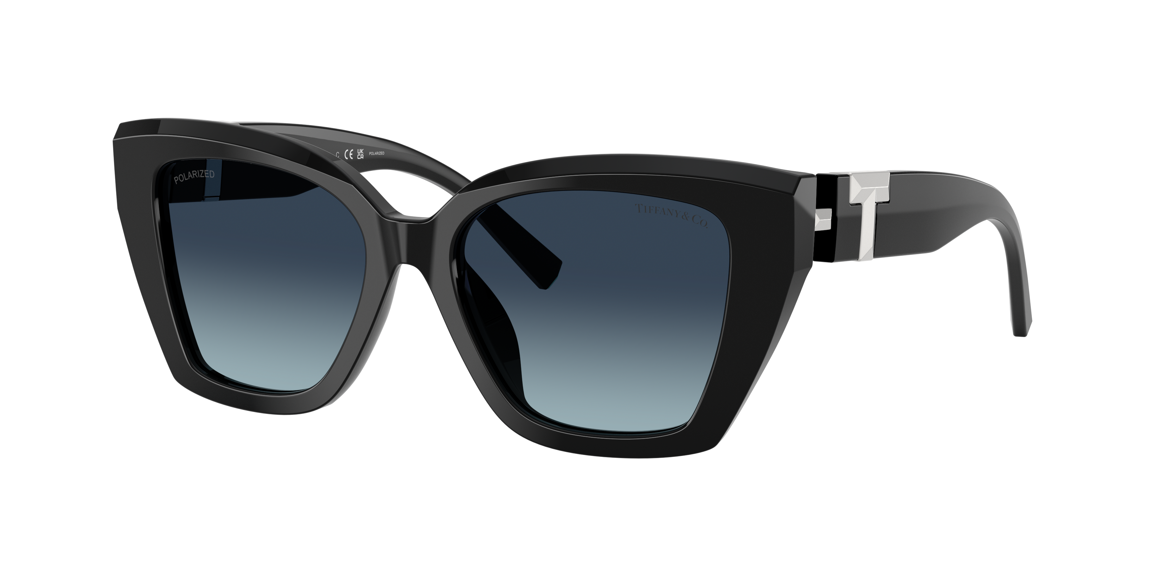 Tiffany & Co. Woman Sunglass TF4239U -  Frame color: Black, Lens color: Azure Gradient Blue Polarised