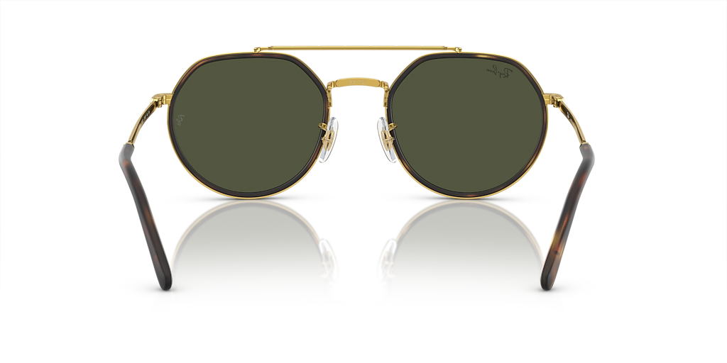 RAY-BAN RB3765 Legend Gold - Unisex Sunglasses, Green Lens