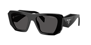 Prada PR 08YS XS (51 - 18) with Grey lenses and Black frame