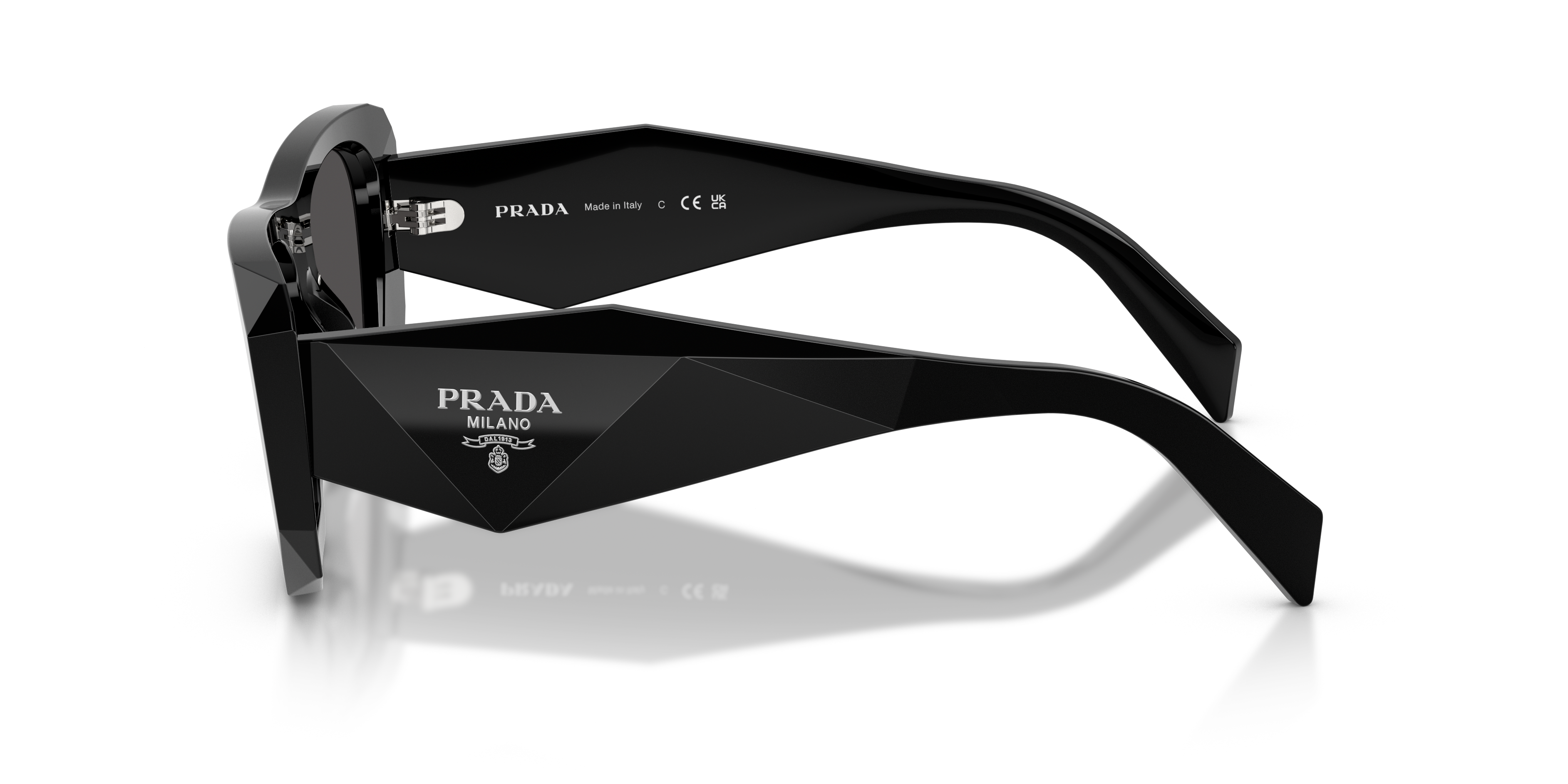 Prada Woman Sunglass Pr B18s In Black