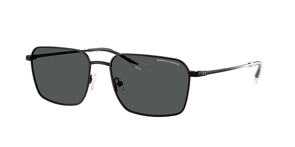 Armani Exchange AX2053S 57 Cinzaescuro & Preto fosco Sunglasses