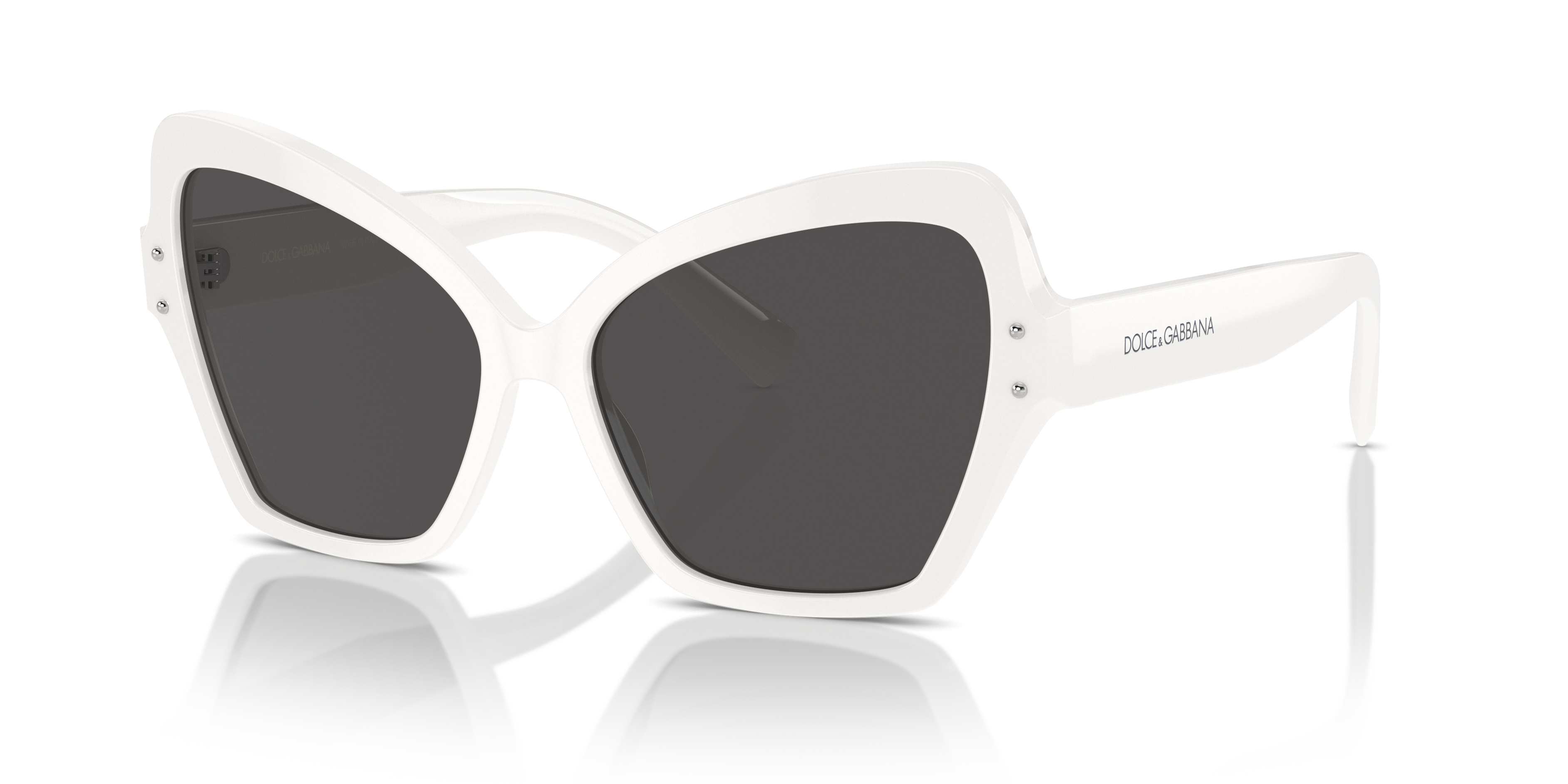 Dolce&Gabbana DG4463 L (56 - 15) with Grey lenses and White frame