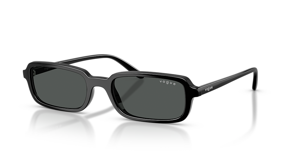 Vogue Eyewear VO5666S M (53 - 19) com Lentes Cinza e Armação Preto