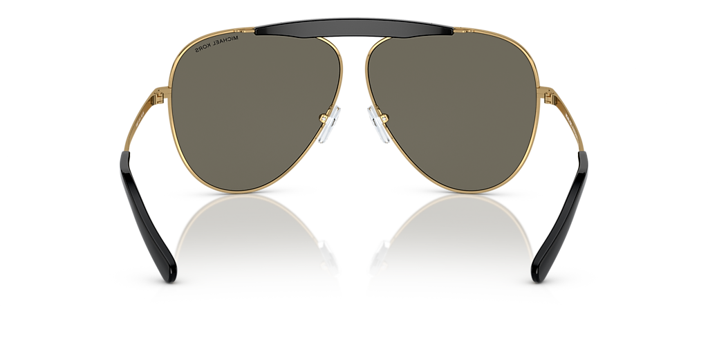 Michael Kors Gold Frame Aviator Sunglasses with Dark Smoke Lenses Michael Kors Aviator Sun Glasses Gold Tinted Lens Gold  main image 2