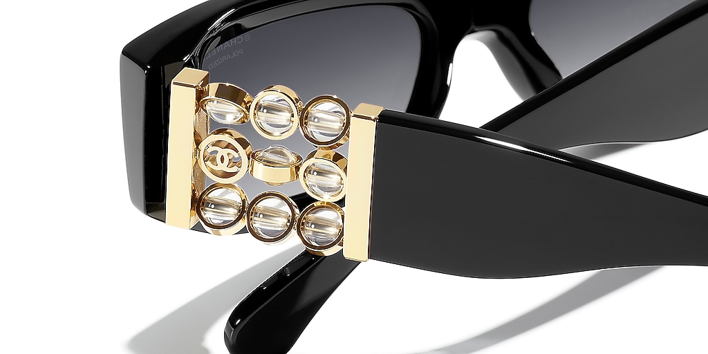 Chanel Rectangle Sunglasses CH5544 XS (53 - 17) with Grey lenses