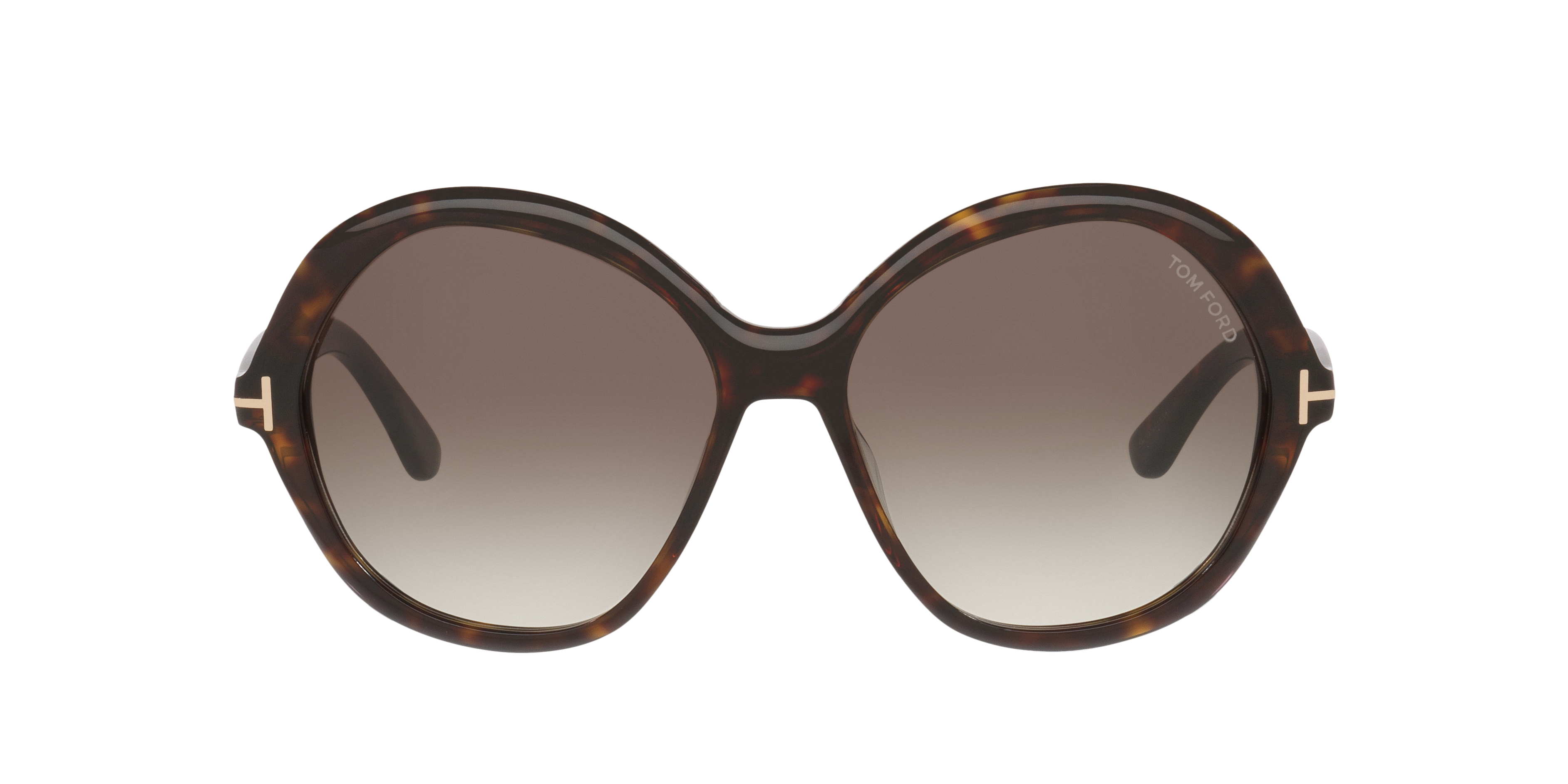 Tom Ford Annabelle-02 XXL (60 - 16) with Grey lenses and Tortoise