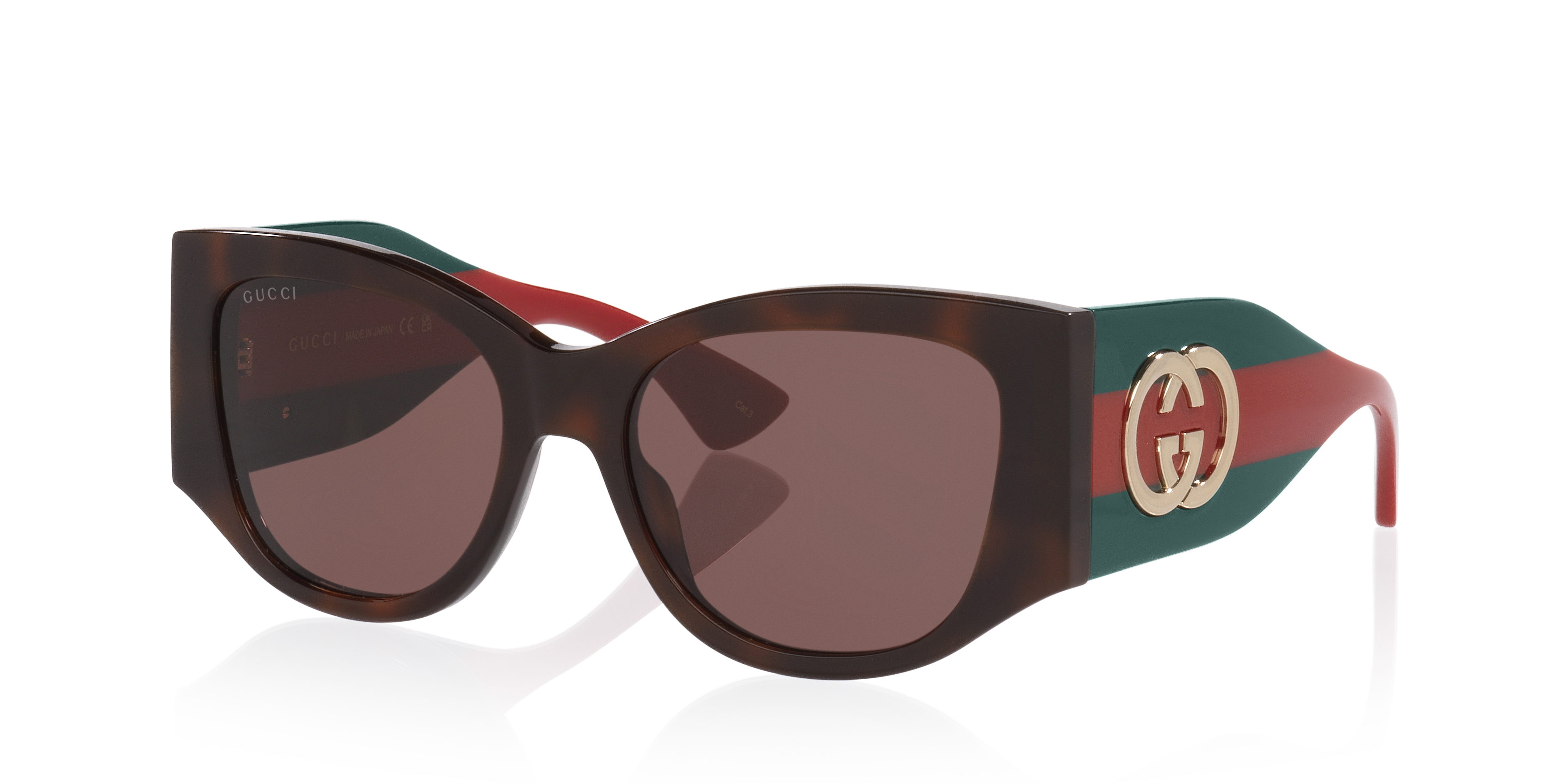 Gucci Gg2115S M (55 - 18) with Brown lenses and Tortoise frame
