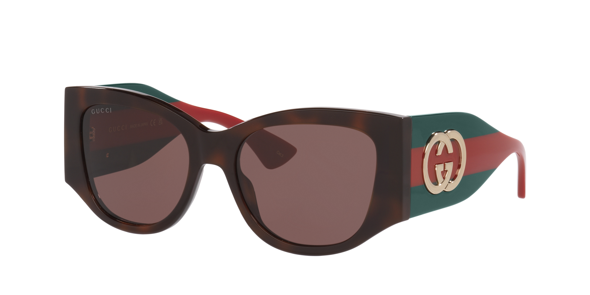 Gucci Gg2115S M (55 - 18) with Brown lenses and Tortoise frame