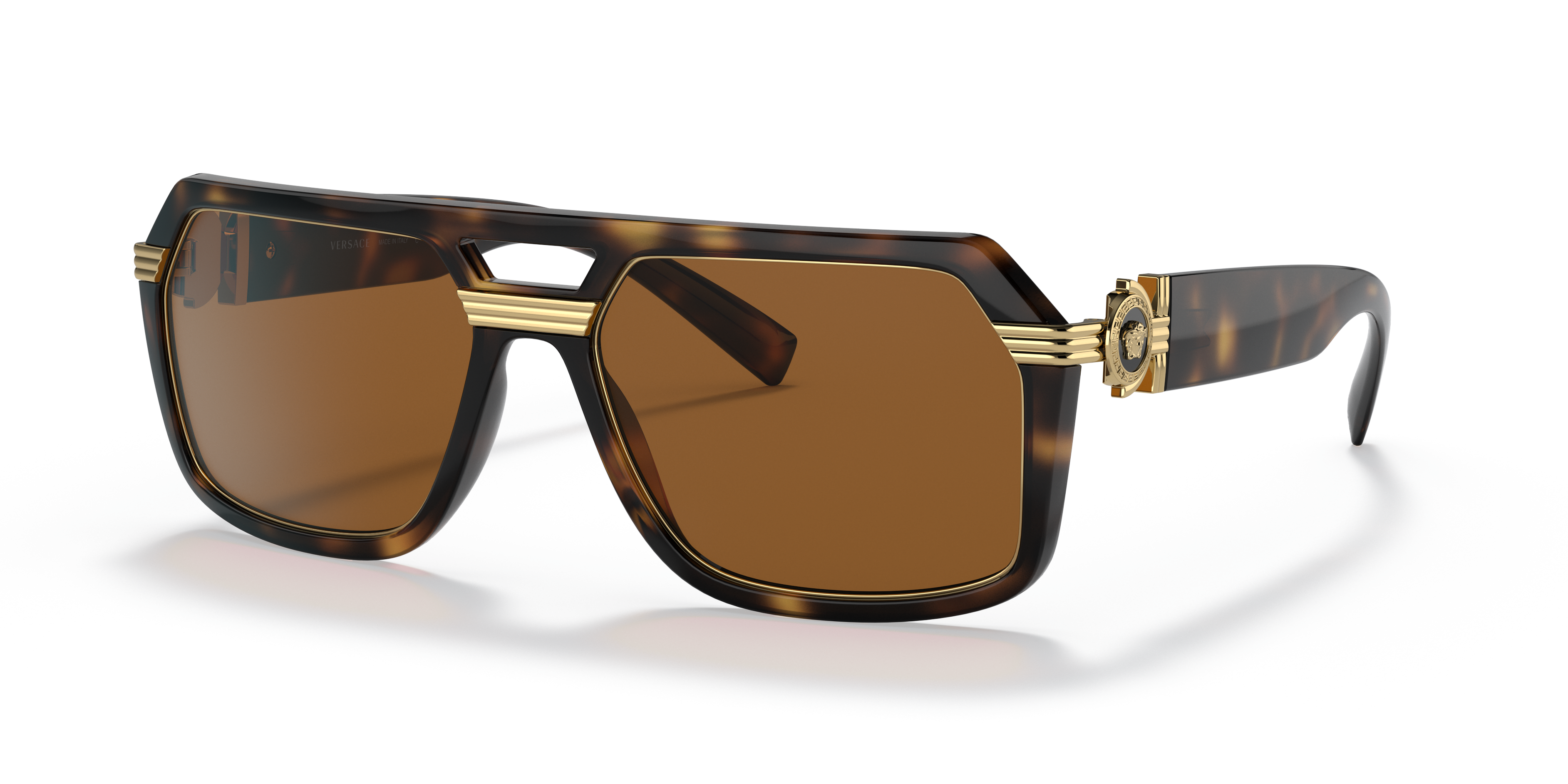 Versace VE4399 XXL (58 - 18) with Brown lenses and Tortoise frame