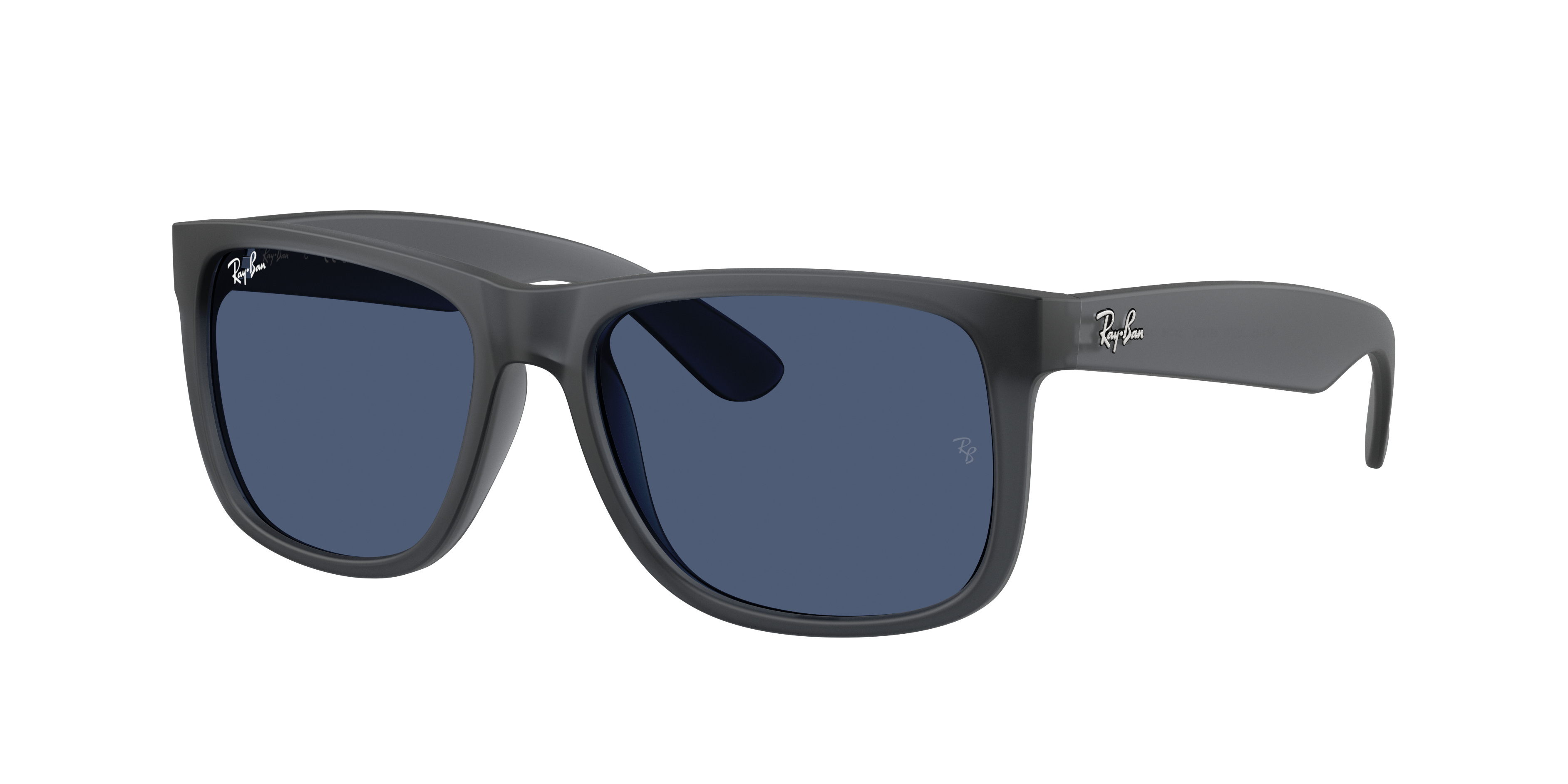 Ray-Ban Man Sunglass Justin Classic -  Frame color: Opal Grey, Lens color: Dark Blue