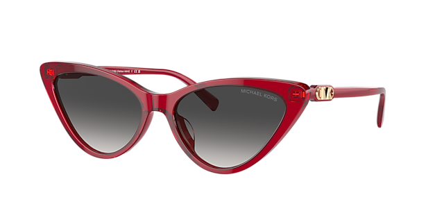 Michael Kors MK2195U Harbour Island 56 Dark Grey Gradient & Red 