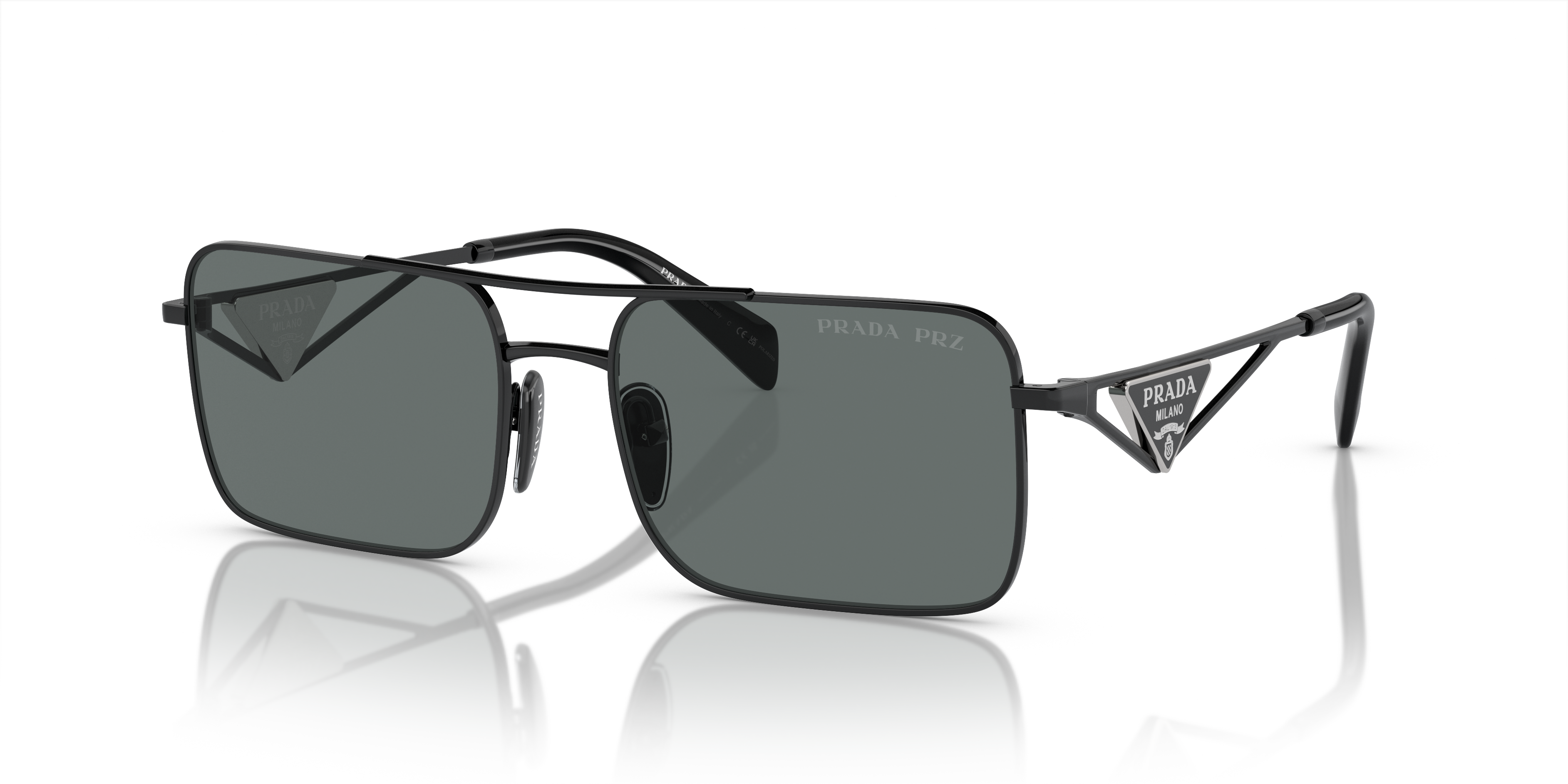 Prada PR A52S L (56 - 17) with Grey lenses and Black frame