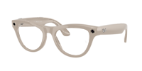 RW4010 Ray-Ban Meta Skyler Chalky Gray - Unisex Sunglasses, Clear/Sapphire Lens