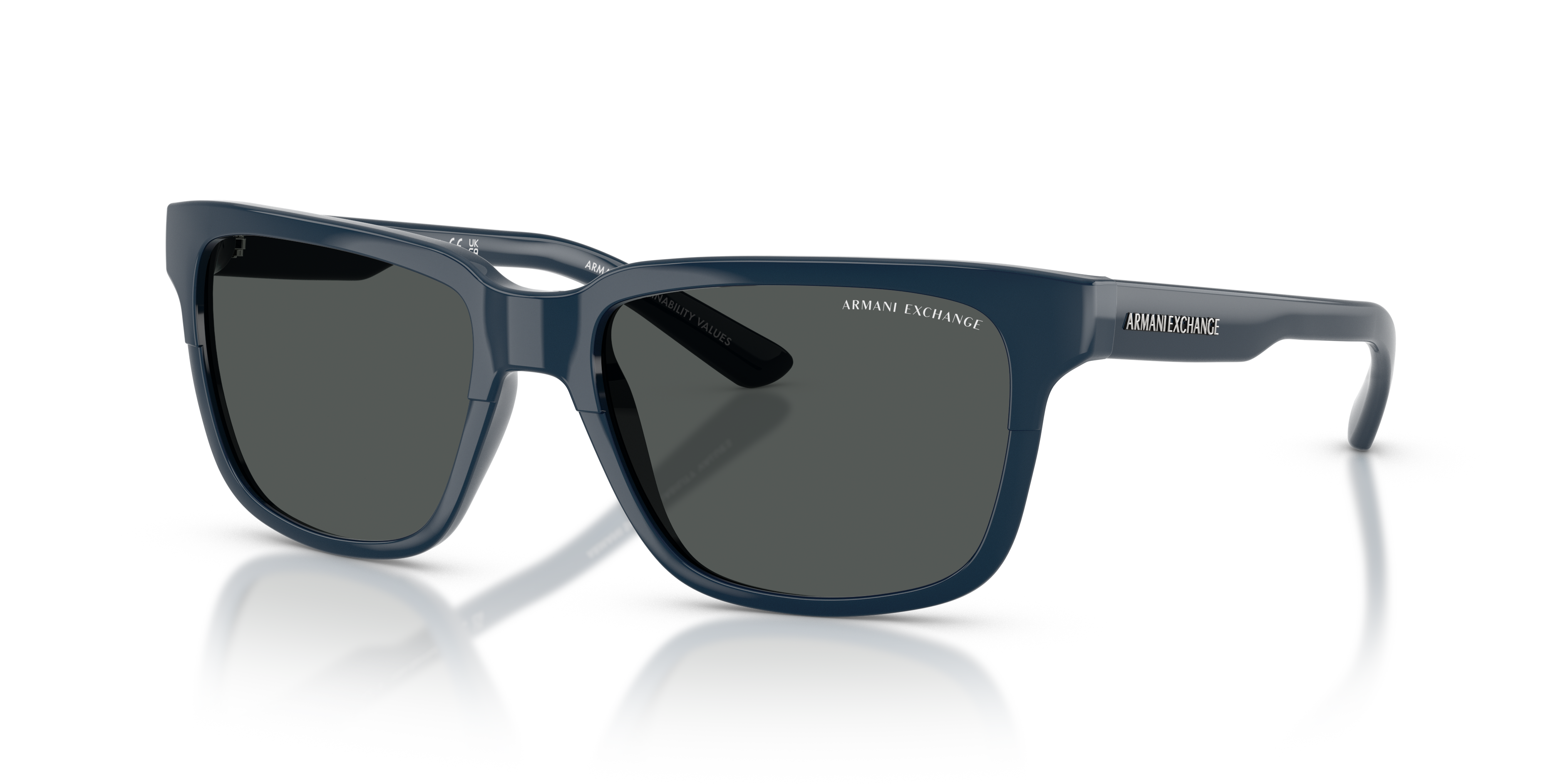 ARMANI jeans限定魚眼レンズ Armani Exchange AX4026S M (56 - 17) with Grey lenses and Blue